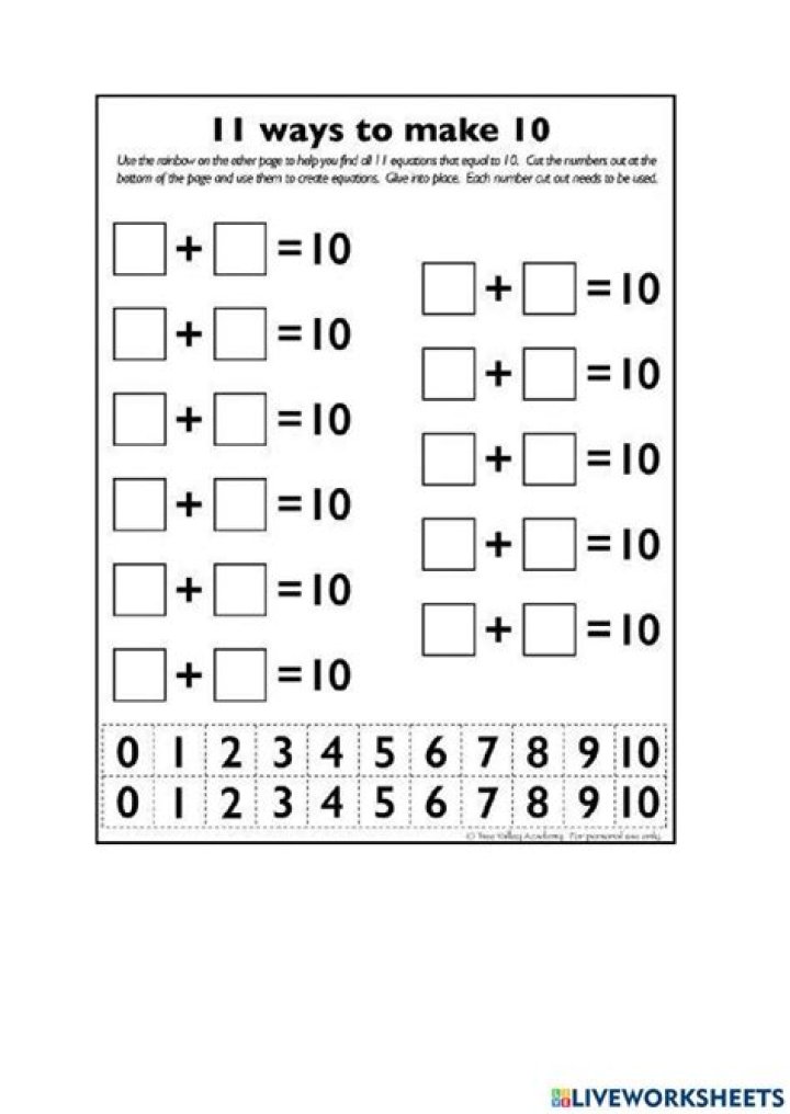 14 Combinations of 10