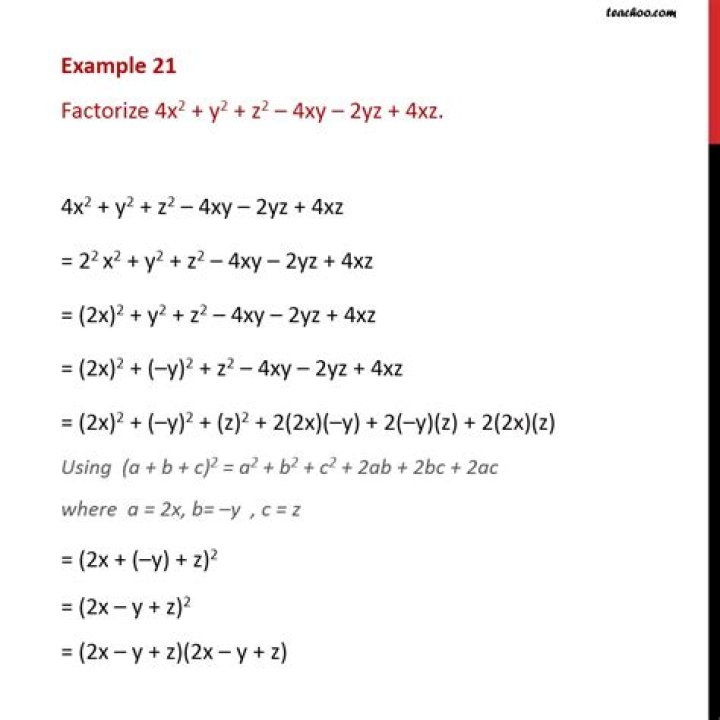 2xy-xz=4 for x