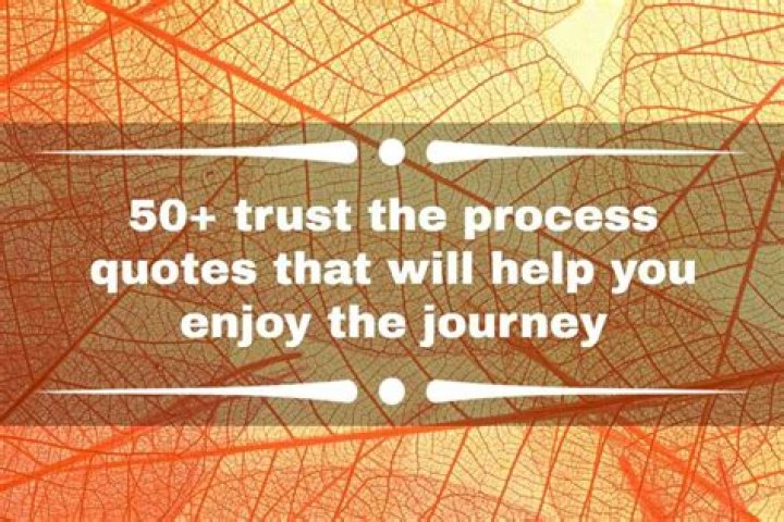 50+ trust the process quotes that will help you enjoy the journey