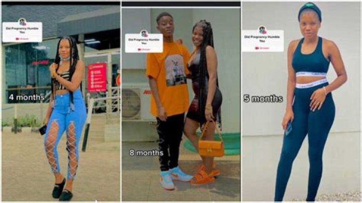 How Did She Maintain “Flat” Tummy? Lady Shares Photo of Herself With 8 & 9 Months Old Pregnancy, Many React