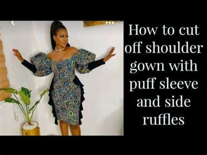How to cut off shoulder gown?