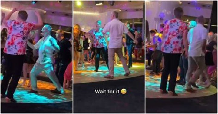 Ladies Stop Dancing in Surprise as Old Man Steals Show at Outing with Fast Scissors Legwork, Video Wows Many
