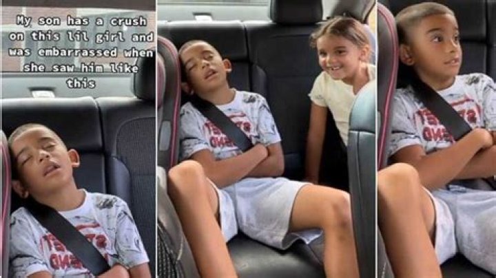 Little Boy Sleeping with Mouth Open Wakes Up to See His Crush Laughing at Him, His Reaction Is Epic