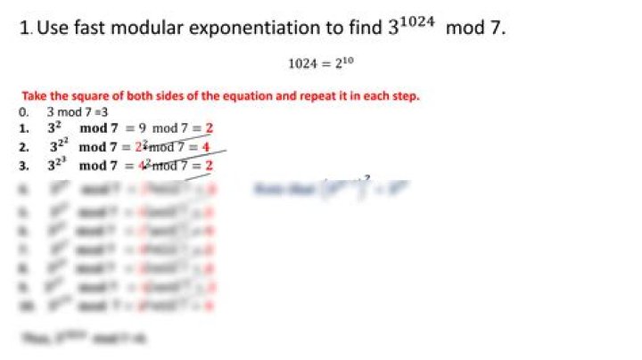 Modular Exponentiation 3^38mod43