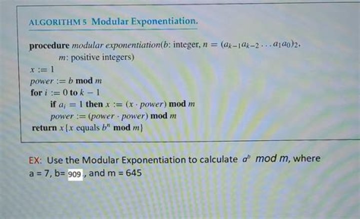 Modular Exponentiation 5^10mod23